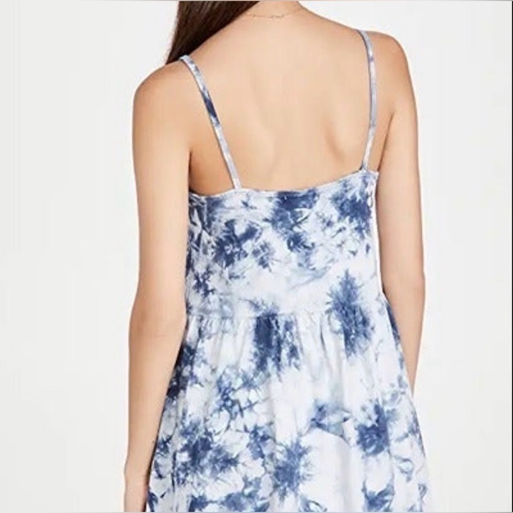 REVOLVE Z Supply NWT Kona Cloud Print Mini Dress—Black Iris Tie-Dye Size Large - Picture 9 of 12
